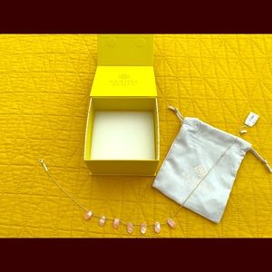 Kendra Scott Meadow Necklace- Pink stone and gold